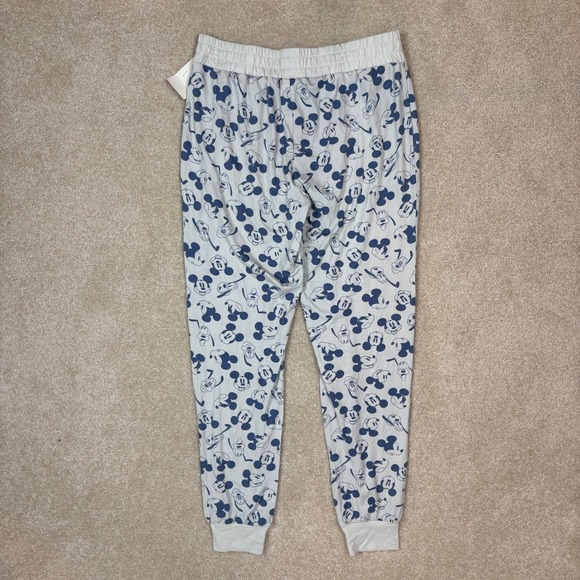 Disney Mickey Mouse Sleepwear Pajama Pants Lounge Bottoms LT GREY Small - Picture 2 of 5